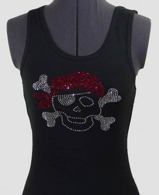 Bandanna Pirate Rhinestone Shirt
