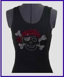 Bandanna Pirate Rhinestone Shirt
