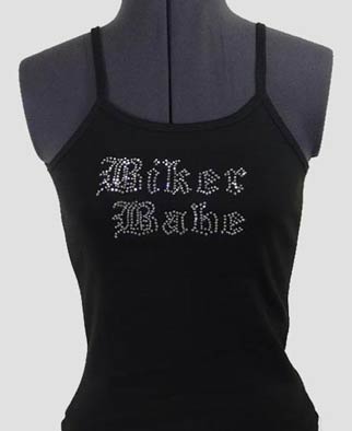 Biker Babe Rhinestone Shirt