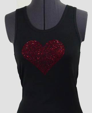 Heart Rhinestone Shirt