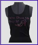 Shoe Fits Rhinestone Shirt