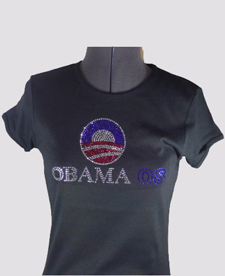 Obama Rhinestone Shirt