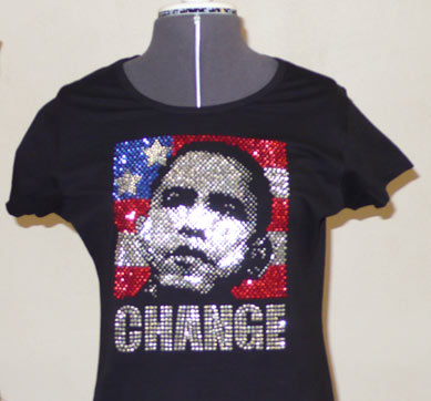 Obama Rhinestud image Shirt