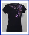 Butterfly with flowers Rhinestone Shirt
