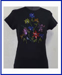 flowers Rhinestone Shirt