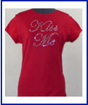 Kiss Me rhinestone Shirt