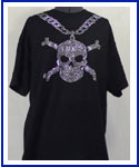 Chain with Skull Rhinestone Shirt lg
