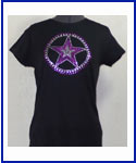 Purple Star rhinestone shirt