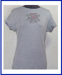 Skull Love Kills Slowly Rhinestone Shirt sm