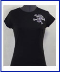 Small Skull Rhinestone Shirt