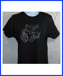 Fight Like A Girl Rhinestone Shirt