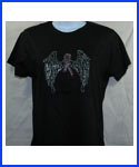 Wings with Ribbon Rhinestone Shirt
