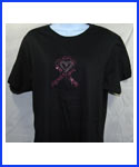 Courage, Faith  Pink Ribbon Rhinestone Shirt