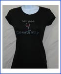 Wine Constantly Rhinestone Shirt