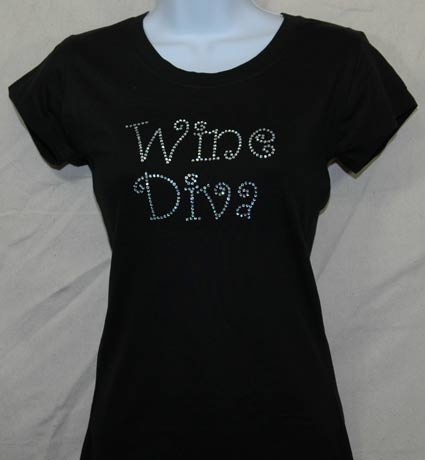 Wine Diva Rhinestone Shirt