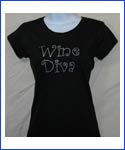 Wine Diva Rhinestone Shirt