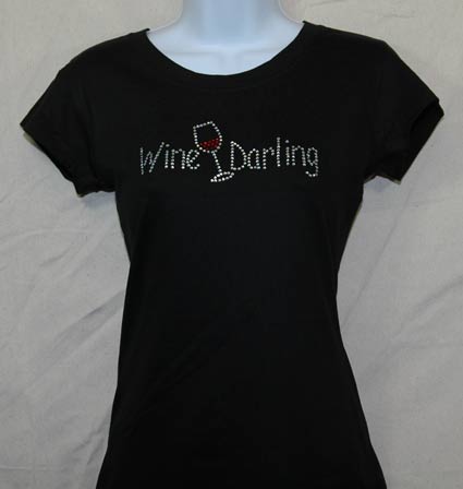 Wine Darling Rhinestone Shirt